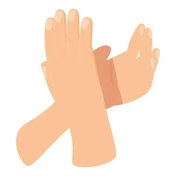 Concert clapping icon cartoon vector. Crowd applause Stock Illustration