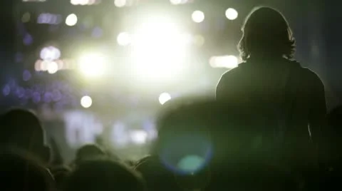 Concert crowd Stock Footage