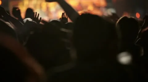 Concert crowd Stock Footage