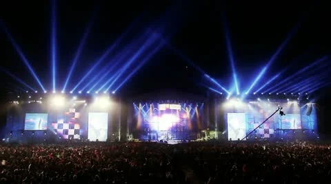 Concert Crowd Stock Footage 12667451