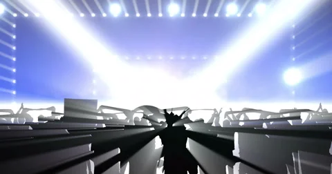 Concert Crowd Stock Footage 42974853