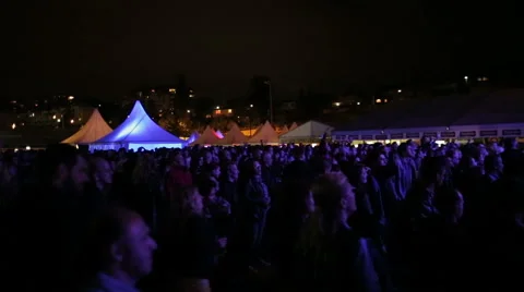 Concert crowd Stock Footage 44842853