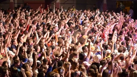 Concert Crowd Stock Footage 107662743