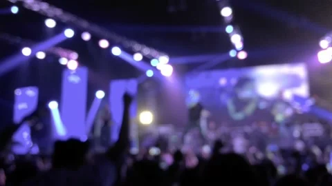 Concert crowd 스톡 동영상 154983059