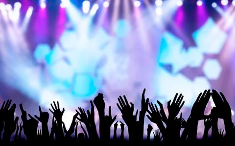 Concert crowd Stock Illustration