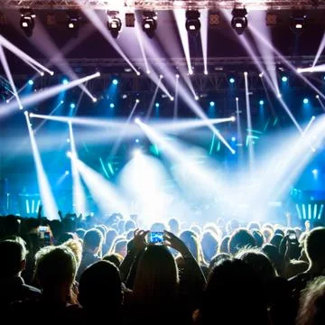 Concert crowd 스톡 사진