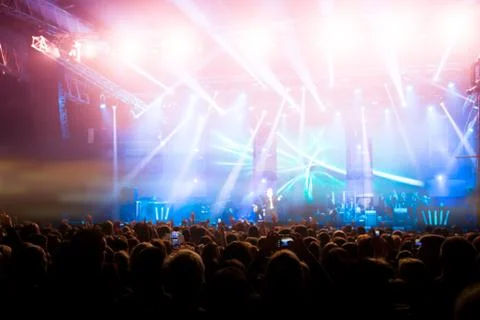 Concert crowd Stock Photos