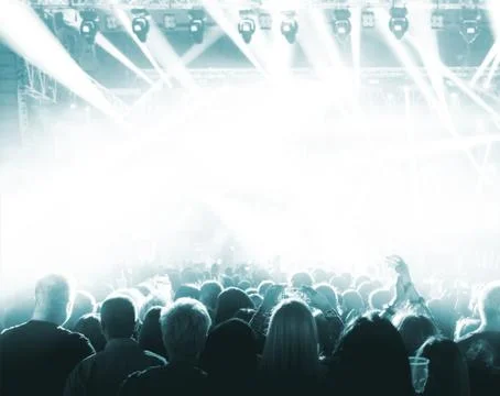 Concert crowd 스톡 사진