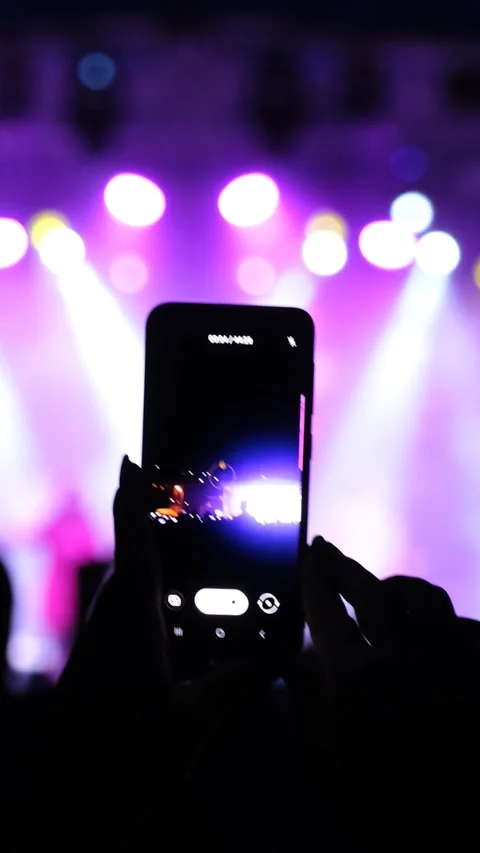 Concert Crowd Vertical Video Stock-Footage 334875334