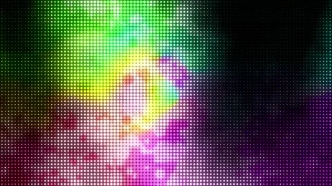 Concert Element background. Dotted Multicolored motion gradient lights on a led Stock-Footage 262448430