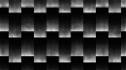 Concert Element background. Dotted stylized square waves on a led panel. 4k loop Stock Footage 219224705
