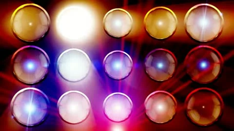 Concert Flashes Wall 24 Stock Footage 10879474