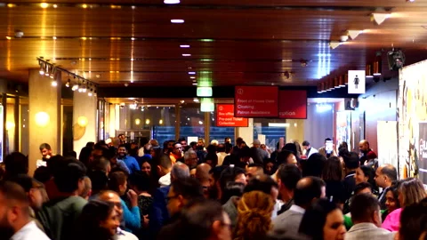 Concert hall crowd Stock Footage 219398750