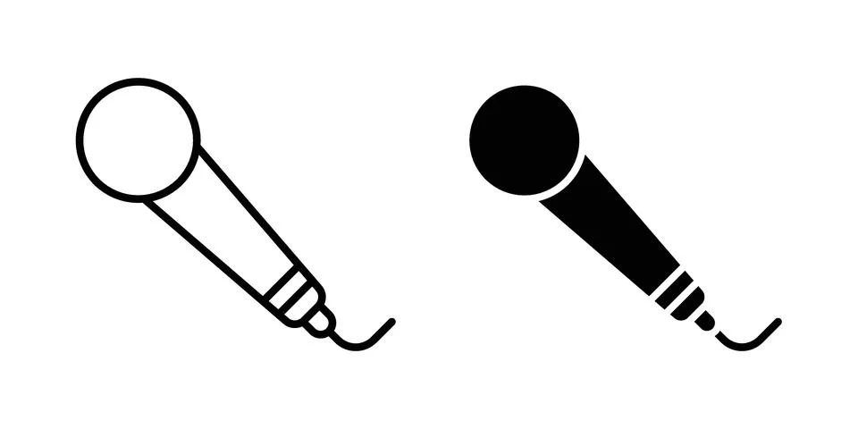 Concert icon set, collection of vector icons 库存插图