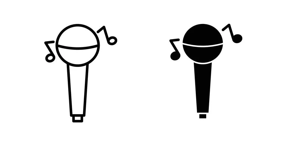 Concert icon set. Vector EPS 10 库存插图