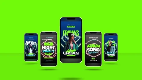 Concert Invitation Stories Stock After Effects