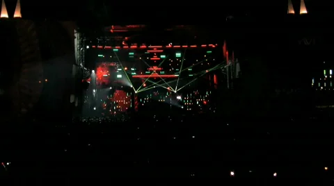 Concert Light-show 03 Stock Footage