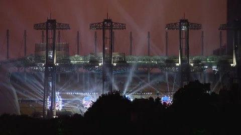 Concert light show Video stock 126967903