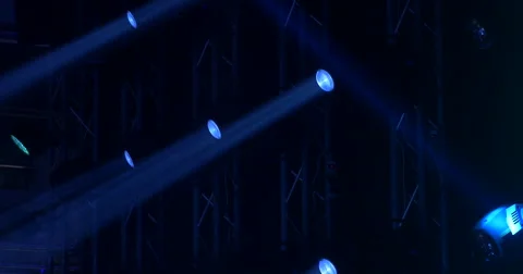 Concert light spots Stock Footage 62310337