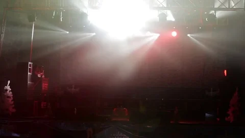 Concert light on stage 2 Stock Footage 75073689