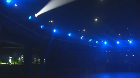 Concert lights 1 Stock Footage