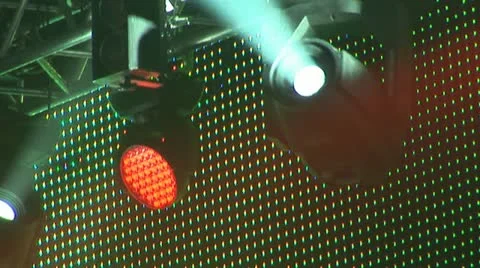 Concert lights 2 Stock Footage 11230296