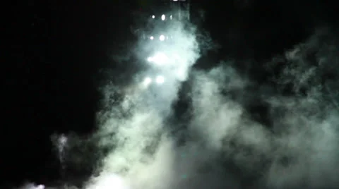 Concert Lights Flashing Stock Footage 34263793