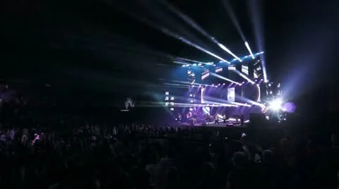 Concert lights Stock Footage 11068228