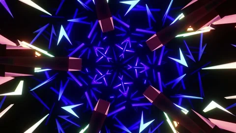 Concert Lights VJ Loop 06 4K Stock Footage 158467321