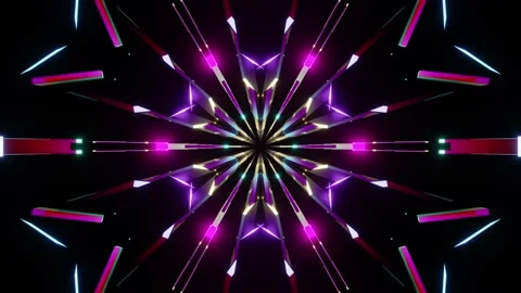 Concert Lights VJ Loop 12 4K Stock Footage 158522555