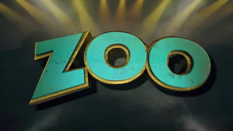 Concert Lights Zoo Sign Background Stock Footage 335225760