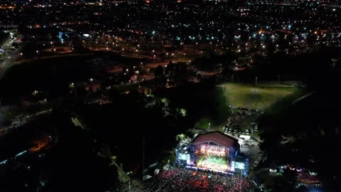Concert at night Video stock 130480549