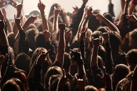 On the concert Stock Photos