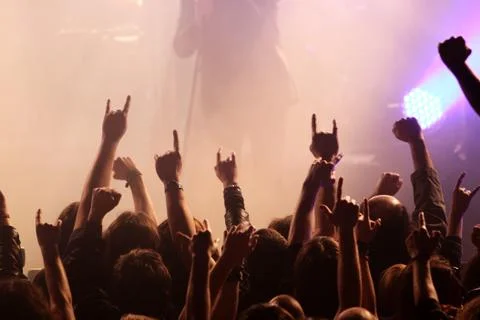On the concert Stock Photos