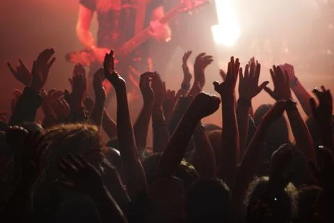 On the concert Stock Photos