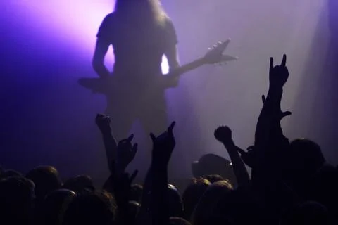 On the concert Stock Photos