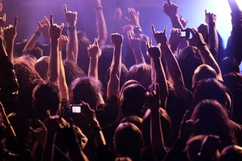 On the concert Stock Photos