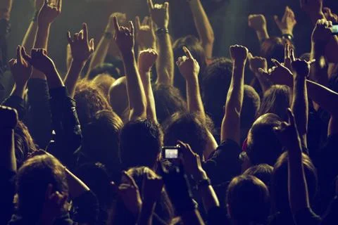 On the concert Stock Photos
