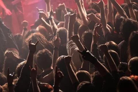 On the concert Stock Photos