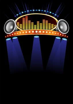Concert poster Stock Illustration