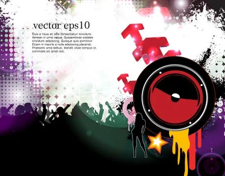 Concert poster. Vector illustration Stock Illustration