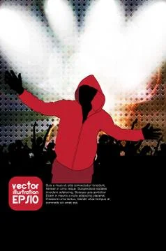 Concert poster. Vector illustration Stock Illustration