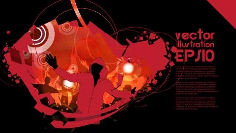 Concert poster. Vector illustration Illustration