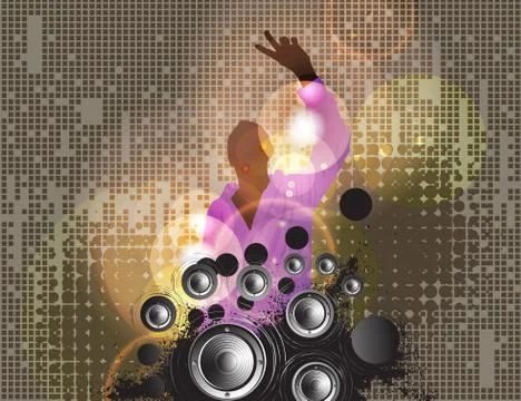 Concert poster. Vector illustration Stock Illustration