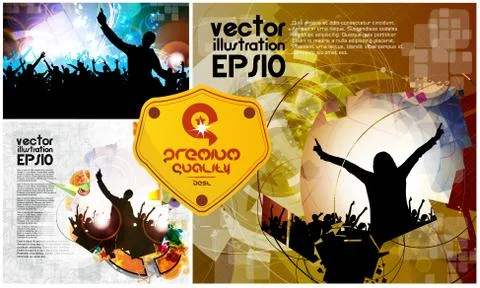 Concert poster. Vector illustration Stock Illustration