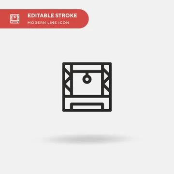Concert Simple vector icon. Illustration symbol design template for web mobil Stock Illustration