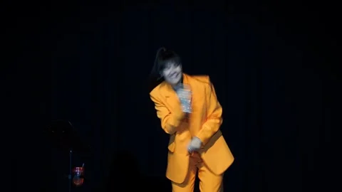Concert. Solo performance of the unique Russian singer Diana Ankudinova. Video stock 244861694