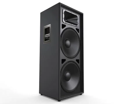 Concert speaker - side view Stock Illustration