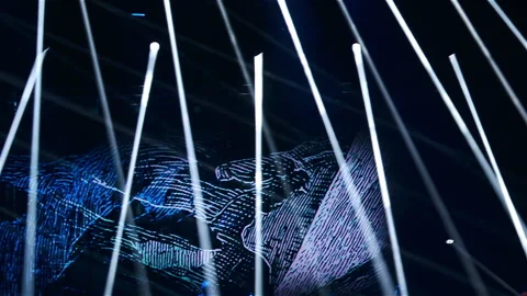 Concert Stage Lights Stock Footage 139399689