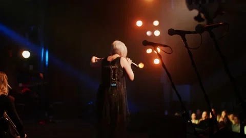 Concert on the stage of the theater Stock-Footage 132192011
